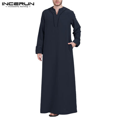 Djellaba Homme Hiver Bleu